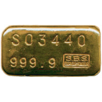 SBS Goldbarren 100 Gramm